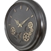 Black Round Gear Clock - YHD1204