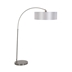 One Light Arc Floor Lamp - Satin Steel - Style A