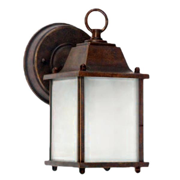 One Exterior Sconce - Brown Frame 