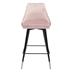Piccolo Counter Chair Pink Velvet
