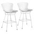 Wire Bar Chair Chrome - Set of 2