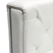 Chelsea Leatherette Sofa with Metal Leg - White - DIA1711