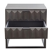Spectrum 2-Drawer Solid Mango Wood Accent Table in Smoke Grey Finish - DIA3384