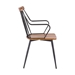 Alcott Contemporary Walnut and Metal Dining Room Chair - ARL1016