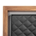 Coco Rustic Oak Wood Upholstered Leather King Platform Bed - ARL1067