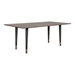 Turin Rustic Oak Wood Dining Table with Copper Tip Legs - ARL1078