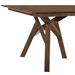 Cortina 79" Mid-Century Modern Walnut Wood Dining Table with Walnut Legs - ARL1089