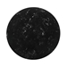 Venus 54" Round Mid-Century Modern Black Marble Dining Table with Black Wood Legs - ARL1094