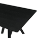 Cortina and Varde 5 Piece Black Rectangular Dining Set - ARL1123