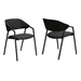 Austin Charcoal Modern Dining Accent Chairs - Set of 2 - ARL1144