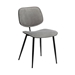 Lizzy Grey Velvet Modern Dining Accent Chairs - Set of 2 - ARL1148