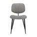Lizzy Grey Velvet Modern Dining Accent Chairs - Set of 2 - ARL1148