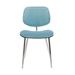 Lizzy Blue Velvet Modern Dining Accent Chairs - Set of 2 - ARL1149