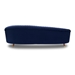 Karisma Navy Curved Velvet Sofa - ARL1165