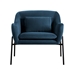 Karen Blue Velvet Modern Accent Chair - ARL1182