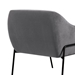 Karen Grey Velvet Modern Accent Chair - ARL1183