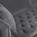 Lenox Grey Velvet Modern Sofa with Brass Legs - ARL1197