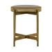 Dua Grey Concrete End Table with Antique Brass - ARL1214