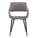 Ariana Mid-Century Grey Open Back Dining Accent Chair - ARL1231