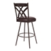 Dover 30" Height Bar Stool in Auburn Bay and Brown Faux Leather - ARL1241