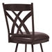 Dover 30" Height Bar Stool in Auburn Bay and Brown Faux Leather - ARL1241