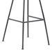 Coronado Contemporary 30" Height Bar Stool in Brushed Grey Powder Coated Finish and Grey Faux Leather - ARL1257