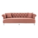 Elegance Contemporary Sofa in Blush Velvet with Acrylic Legs - ARL1285