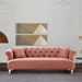 Elegance Contemporary Sofa in Blush Velvet with Acrylic Legs - ARL1285