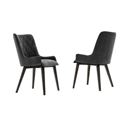 Alana Charcoal Upholstered Dining Chair - Set of 2 