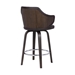 Camden 30" Mid-Century Brown Faux Leather Bar Stool - ARL1301