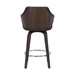 Camden 30" Mid-Century Brown Faux Leather Bar Stool - ARL1301