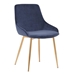 Heidi Blue Velvet Dining Accent Chair - ARL1320