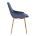 Heidi Blue Velvet Dining Accent Chair - ARL1320