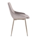 Heidi Grey Velvet Dining Accent Chair - ARL1323
