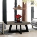 Chester Modern Concrete and Acacia Round Coffee Table - ARL1342