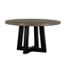Chester Modern Concrete and Acacia Round Dining Table - ARL1347