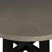 Chester Modern Concrete and Acacia Round Dining Table - ARL1347