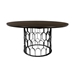 Gatsby Oak and Metal Round Dining Table - ARL1349