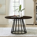 Motion Oak and Metal Round Dining Table - ARL1351
