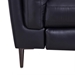 Primrose Contemporary Sofa in Dark Metal Finish and Navy Genuine Leather - ARL1477