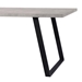 Coronado Contemporary Dining Table in Grey Powder Coated Finish with Cement Gray Top - ARL1538