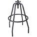 Perlo Industrial Adjustable Bar Stool in Industrial Grey and Pine Wood - ARL1570