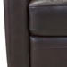Desi Contemporary Swivel Accent Chair in Espresso Genuine Leather - ARL1603
