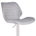 Falcon Adjustable Swivel Bar Stool in Brushed Stainless Steel with Light Vintage Grey Faux Leather - ARL1659