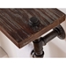 20" Conrad Industrial Pine Wood Floating Wall Shelf in Gray and Walnut Finish - ARL1698