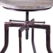 Concord Adjustable Bar Stool in Industrial Copper finish with Pine Wood seat - ARL1751