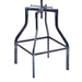 Concord Adjustable Bar Stool in Industrial Grey Finish with Pine Wood Seat - ARL1752