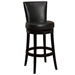 Boston Swivel Bar Stool In Black Bonded Leather 26" seat height - ARL1790