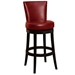 Boston Swivel Bar Stool In Red Bonded Leather 26" seat height - ARL1792