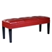 Howard Bench Red Bonded Leather - ARL1835